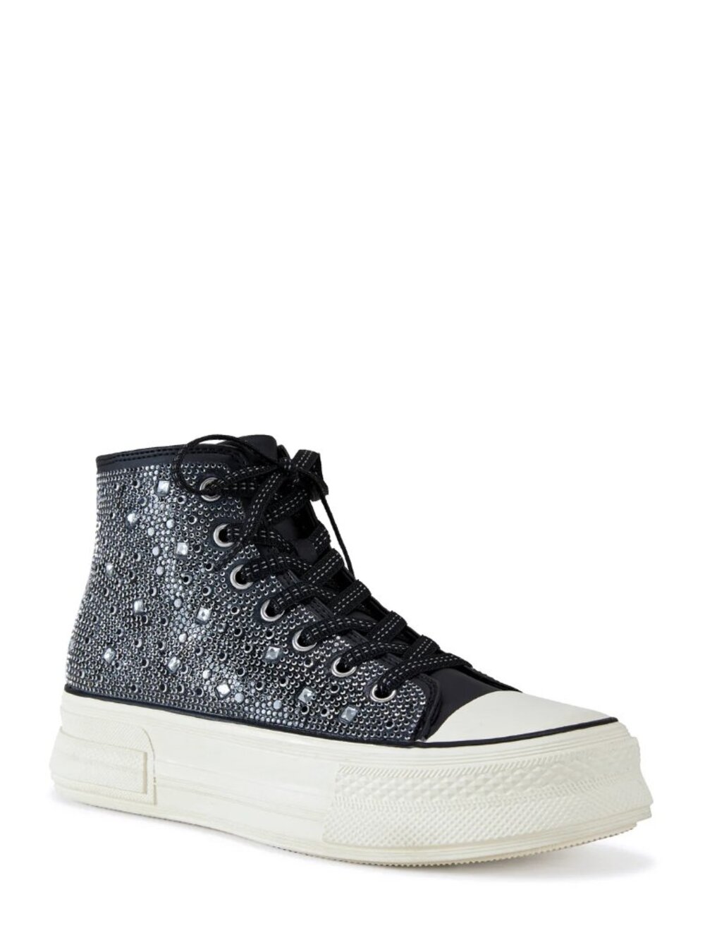 Azaela Wang Relish Embellished Platform Sneakers Black US 8.5-9 - Picture 2 of 11